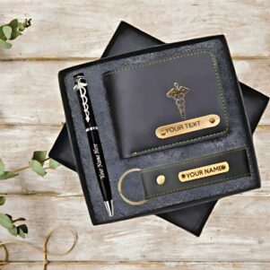 Personalized 1 Wallet, 1 Keychain, and 1 Dr Pen Combo