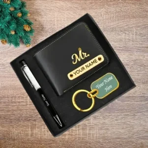 Premium Wallet and Keychain Gift Set