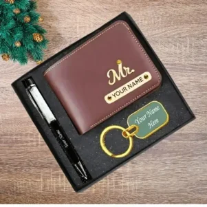 Premium Wallet and Keychain Gift Set