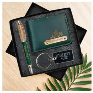 Customized Name Wallet Slim Keychain Pen