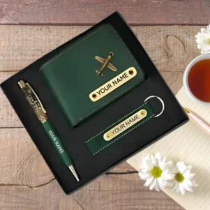 1 Wallet, Keychain, and Pen