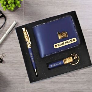 Premium Wallet Pen and Keychain Set